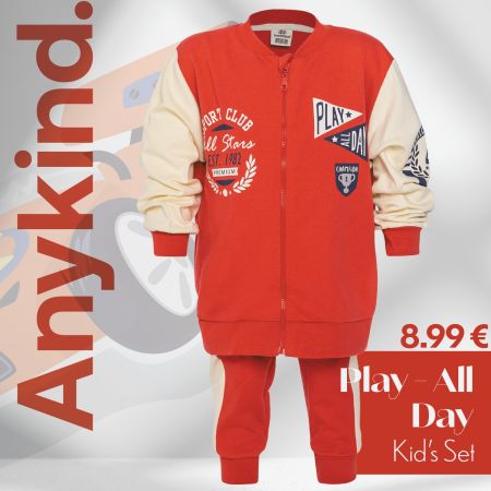 Anykid's Style | Boys Rule
#AnyOffer Σετ Ρούχων Kid 2τμχ μόνο 8.99€!

-Σετ φόρμες από βαμβακερό ύφασμα.
-Ζακέτα με φερμουάρ,που προστατεύεται στο λαιμό
-Παντελόνι με φαρδιά ρίγα στο πλάι.

Απόκτησέ το στο ⚫ https://shorturl.at/xIK28

𝗔𝗻𝘆One | 𝗔𝗻𝘆Where | 𝗔𝗻𝘆kind
#Anykind #fashion #offers #alldaywear #eshop #anyone #anywhere #anybody #eshop #kidsfashion #anykid #kidsclothes #kidsinstyle #sales